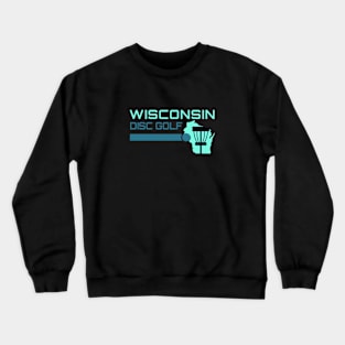 Wisconsin Disc Golf - Disc Line Light Green Crewneck Sweatshirt